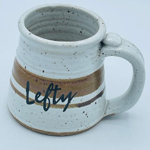 LEFTY Clay in Mind Pottery Studio Art Coffee Tea Mug - Picture 3 of 8